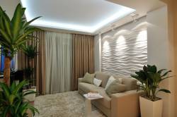 современная отделка стен в квартире фото