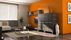 современная отделка стен в квартире фото