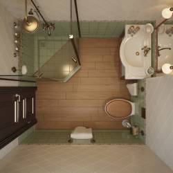 ванная 170х170 после ремонта