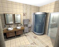 красивый ремонт в ванной комнате