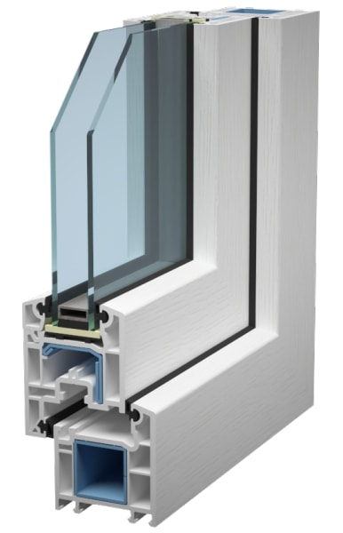 классические пластиковые окна серия euroline