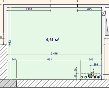 Обмерный план ванны