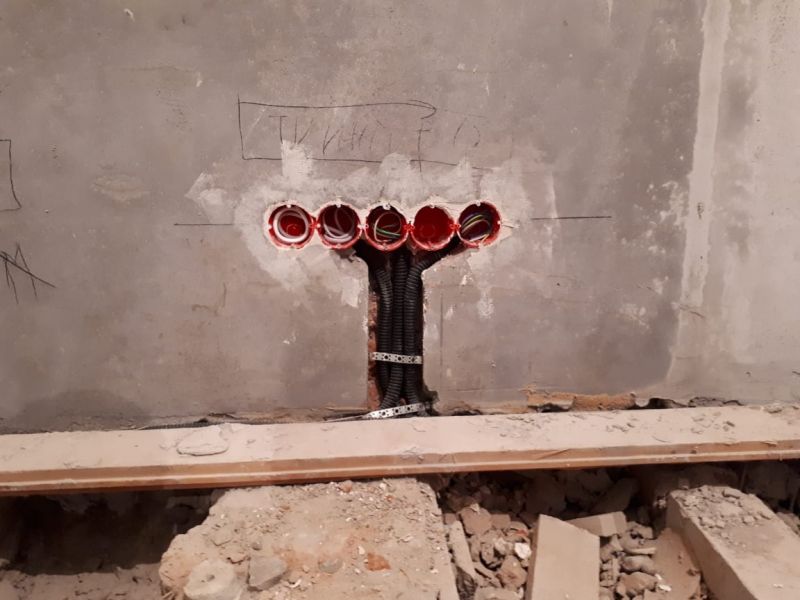 Замена электропроводки фото