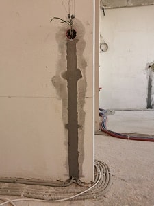 Штроба в пеноблоке