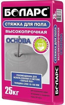 Быстротвердеющая боларс 25 кг