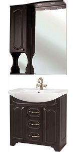 Тумба под раковину с зеркалом