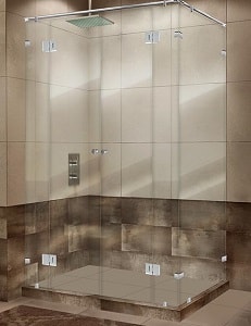 угловые душевые перегородки