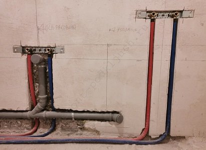 Разводка на умывальник